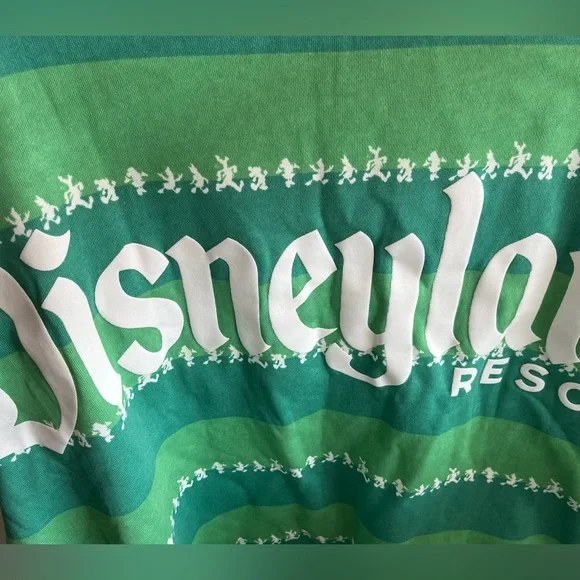 Disneyland Striped Spirit Jersey Mickey Friends‎ Sweatshirt Unisex Sz XL Green - Picture 5 of 11